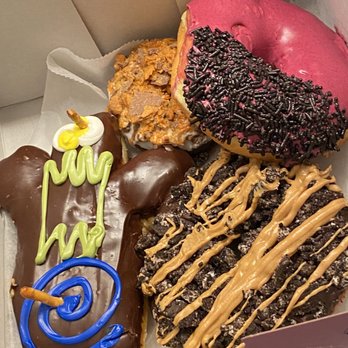 Voodoo Doughnut - The counter selected these for us; looked interesting but...10-26-21 - Donuts Near Me - Portland, Oregon Voodoo Doughnut - The counter selected these for us; looked interesting but...10-26-21 - Donuts Near Me - Portland, Oregon