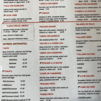 Pisco's Restaurant - Menu - Peruvian Near Me - Jacksonville, Florida Pisco's Restaurant - Menu - Peruvian Near Me - Jacksonville, Florida