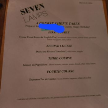 Corbu's Pizza - Chef's table menu March 2024 - Pizza Near Me - Atlanta, Georgia