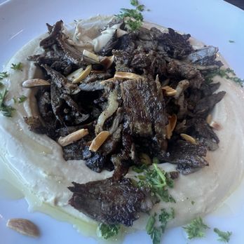Baba Ali Grill - Hummus With Meat (Beef Shawarma) - Mediterranean Near Me - Murrieta, California Baba Ali Grill - Hummus With Meat (Beef Shawarma) - Mediterranean Near Me - Murrieta, California
