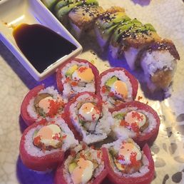 Cherry Blossom Roll and Caterpillar Roll