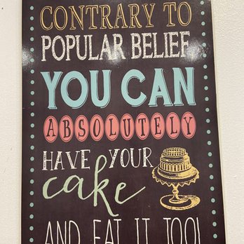 Purple Dough - Love this sign. So cute. - Desserts Near Me - Woodside, New York
