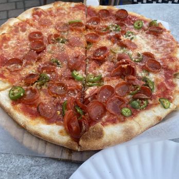 Franco’s Pizza and Bar - O-track pizza w/serrano chiles - Pizza Near Me - Ocean City, Maryland Franco’s Pizza and Bar - O-track pizza w/serrano chiles - Pizza Near Me - Ocean City, Maryland