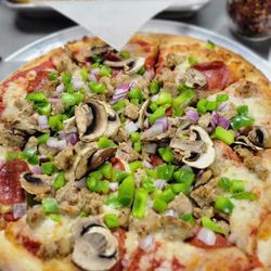 Red Baron Pizza - Red Baron pizza minus the olives