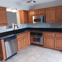 Touch of Class Cleaning Services - Move-out kitchen clean in Grosse Pointe! Cabinets, granite counters & stainless appliances wiped down & spotless.  #MoveOutCleaning