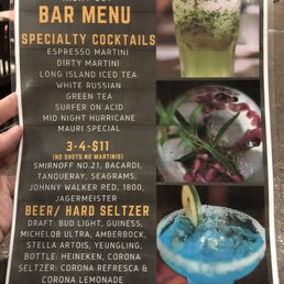 Drinks Menu Drinks Menu