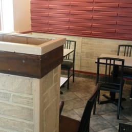 Somewhat secluded dining area at the back.