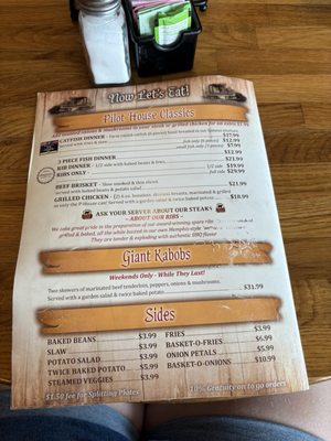 Menu photo 1 Pilot House Cape Girardeau, MO