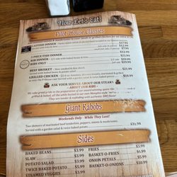 Pilot House - Menu