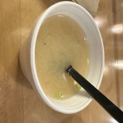 Brady's Sushi And Hibachi - Miso soup came with my roll