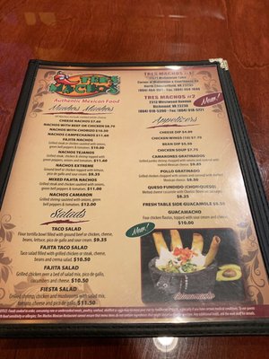 Menu photo 3 Tres Machos Richmond, VA