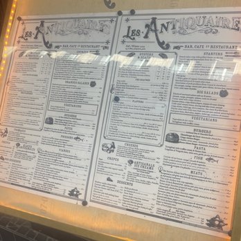 Les Antiquaires - Menu - Bistros Near Me - Paris, 75 Les Antiquaires - Menu - Bistros Near Me - Paris, 75