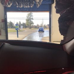 Take 5 Car Wash - Inside final wash stretch.