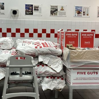 Five Guys - Peanuts - Burgers Near Me - Leominster, Massachusetts