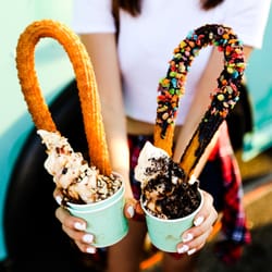 Street Churros - Choco Icecream and Fruity Pebbles Churro & Plain