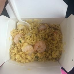 shrimp fried rice (it looks better in person) shrimp fried rice (it looks better in person)