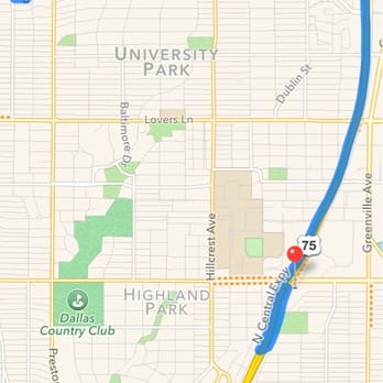J's Tailor & Cleaners - The route from J's Tailor to The Highland in Dallas (13 minutes apparently) - Sewing & Alterations Near Me - Dallas, Texas