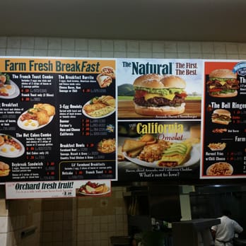 Farmer Boys - Menu behind the counter - Burgers Near Me - Clovis, California