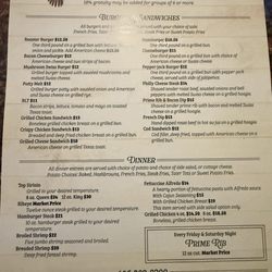 Roosters - Menu
