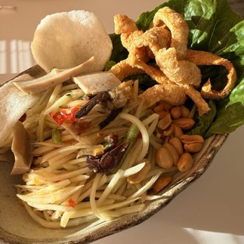 Nok’s Kitchen - Tum Mak Houng (Papaya Salad) - Laotian Near Me - Westminster, California