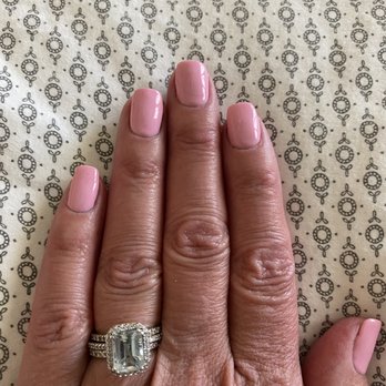 MJ Nails Spa - Gel and she fixed a broken nail - Nail Salons Near Me - Henderson, Nevada