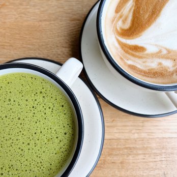 Bōm Dough - Peach matcha latte, cappuccino - Breakfast & Brunch Near Me - Cambridge, Massachusetts Bōm Dough - Peach matcha latte, cappuccino - Breakfast & Brunch Near Me - Cambridge, Massachusetts