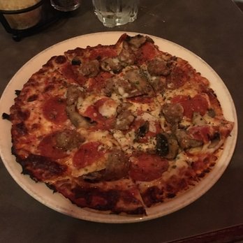 Jupiter's Pizzeria and Billiards - Pepperoni Mushroom & sausage - Pool Halls Near Me - Champaign, Illinois