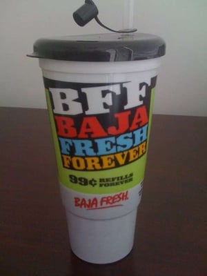 Photo of Baja Fresh - Orlando, FL, US. $.99 refills forever