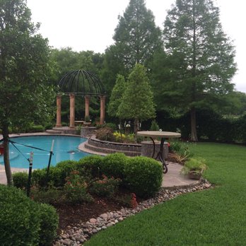 JMAS Landscaping - a pool in the backyard - Landscaping Near Me - Katy, Texas