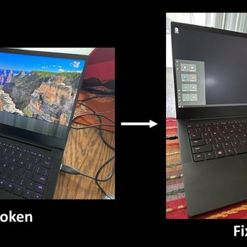 ScreenWorks - Screen had this black bar at the bottom, they fixed it! - Mobile Phone Repair Near Me - Pleasanton, California