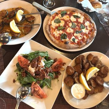 Trattoria 35 - Zucchini Chips, Baked Clams Oreganata, Insalata Spinaci, Pizza Margherita - Pizza Near Me - Bayside, New York