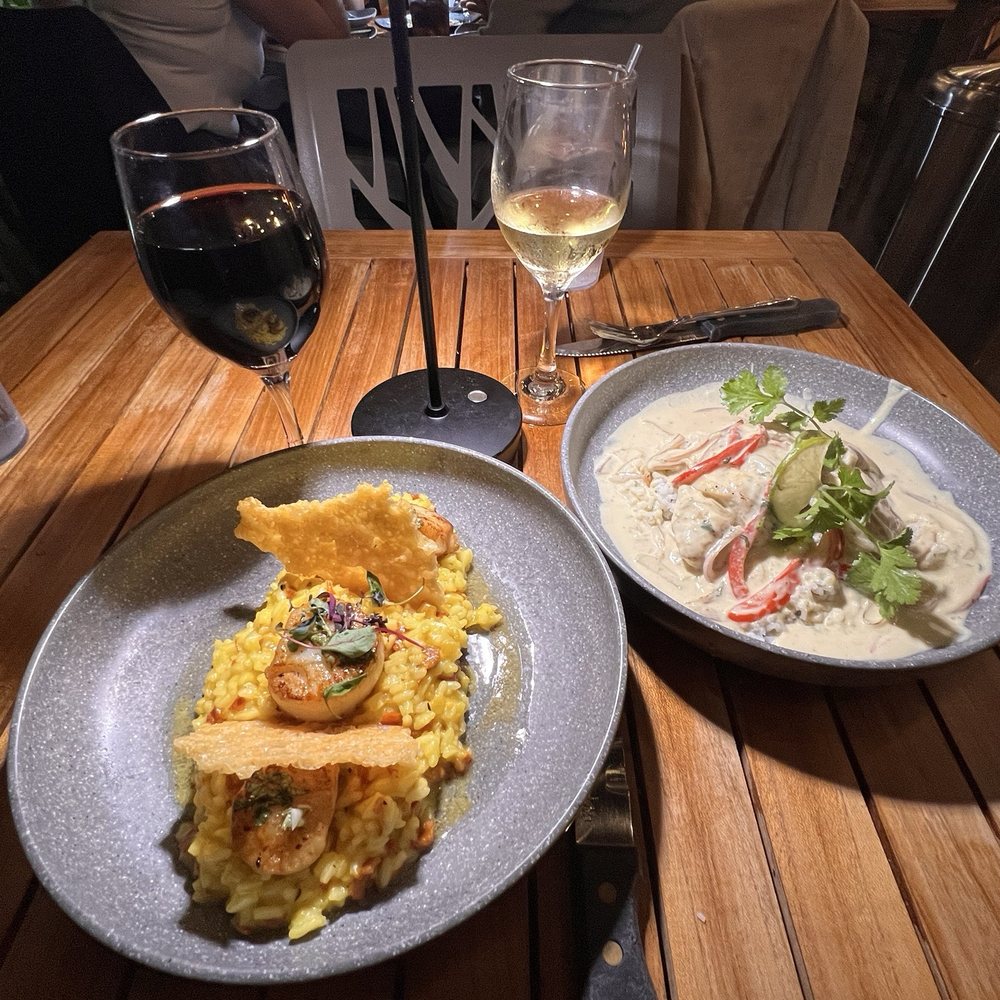 The Cottage - Thai Curry Grouper and Diver Sea Scallops - New American Near Me - Sarasota, Florida The Cottage - Thai Curry Grouper and Diver Sea Scallops - New American Near Me - Sarasota, Florida