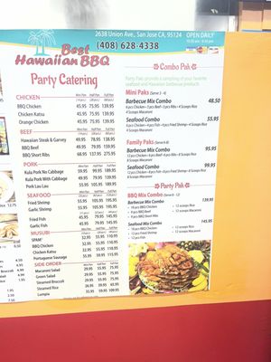 Menu photo 3 Best Hawaiian BBQ San Jose, CA Menu photo 3 Best Hawaiian BBQ San Jose, CA