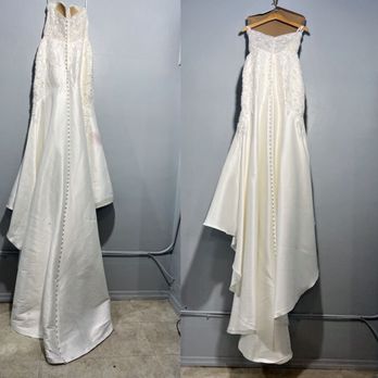 Magic Touch Cleaners - Wedding dress back before and after - Sewing & Alterations Near Me - San Diego, California Magic Touch Cleaners - Wedding dress back before and after - Sewing & Alterations Near Me - San Diego, California