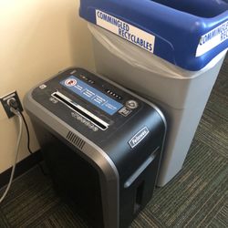 Paper shredder and commingled recyclables