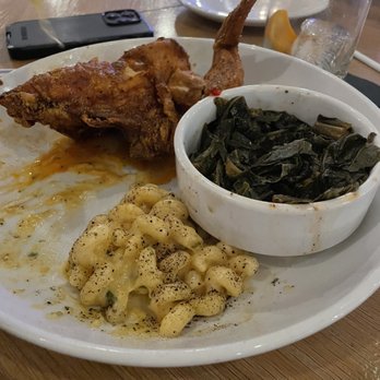Park 82 - Fried chicken with Mac and cheese and collard greens - American Near Me - Atlanta, Georgia Park 82 - Fried chicken with Mac and cheese and collard greens - American Near Me - Atlanta, Georgia