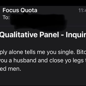 Focus Quota - Disgustingly unprofessional and sexist email from their owner, Brandon Miller. - Employment Agencies Near Me - New York, New York