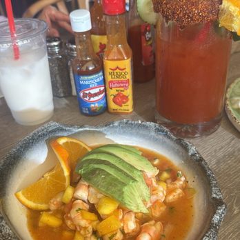 Mariscos Corona - Mango ceviche (cooked) - Mexican Near Me - Van Nuys, California