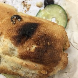 This is not how I asked for my bread to be this is burnt and over toasted!