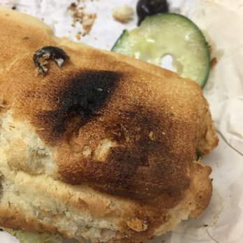 Subway - This is not how I asked for my bread to be this is burnt and over toasted! - Fast Food Near Me - Healdsburg, California