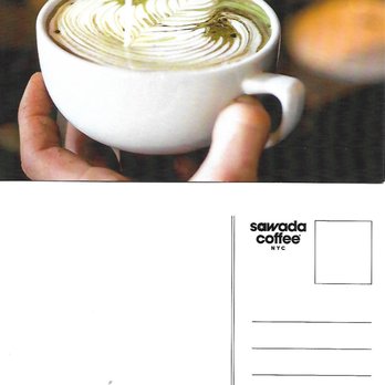 Sawada Coffee - Post card front and back - Coffee & Tea Near Me - New York, New York Sawada Coffee - Post card front and back - Coffee & Tea Near Me - New York, New York