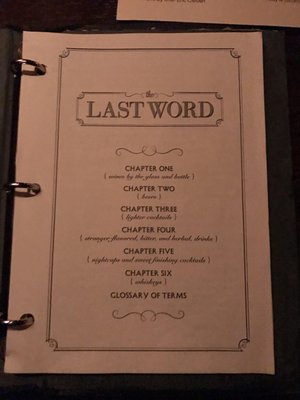 Menu photo 8 The Last Word Ann Arbor, MI Menu photo 8 The Last Word Ann Arbor, MI