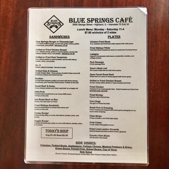 Blue Springs Cafe - 2/18/2020 - American Near Me - Highland, Illinois Blue Springs Cafe - 2/18/2020 - American Near Me - Highland, Illinois