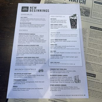 First Watch - First Watch Brunch menu - Breakfast & Brunch Near Me - Melbourne, Florida