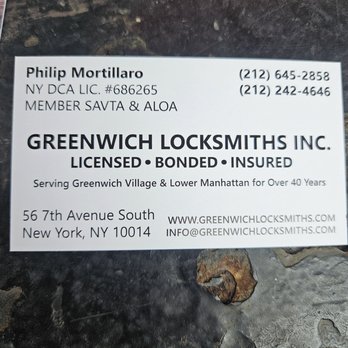 Greenwich Locksmiths - Keys & Locksmiths Near Me - New York, New York