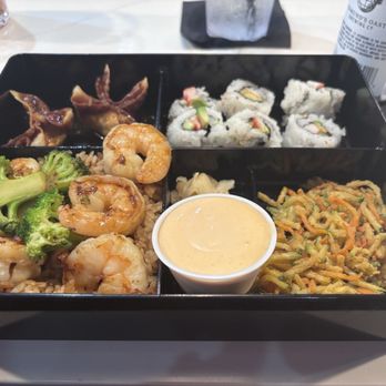 Rollin Local - Bento box with shrimp - Sushi Bars Near Me - Moncks Corner, South Carolina Rollin Local - Bento box with shrimp - Sushi Bars Near Me - Moncks Corner, South Carolina