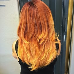 Hair By Vanessa - A fiery ombré by Vanessa