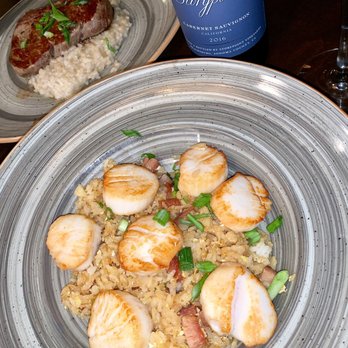 Union Kitchen - Scallops with Spam Fried Rice and Scallions. Filet Mignon with Truffle Portobello Risotto. - American Near Me - West Hartford, Connecticut Union Kitchen - Scallops with Spam Fried Rice and Scallions. Filet Mignon with Truffle Portobello Risotto. - American Near Me - West Hartford, Connecticut