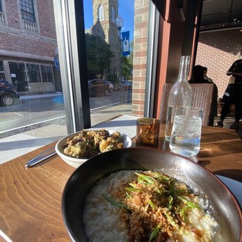 Oak & Reed - Korean Fried Broccoli Spicy Pork Congee - Beer Bar Near Me - Middletown, New York