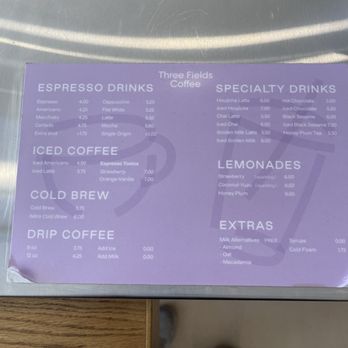 Three Fields Coffee - Coffee menu - Coffee & Tea Near Me - Alhambra, California Three Fields Coffee - Coffee menu - Coffee & Tea Near Me - Alhambra, California